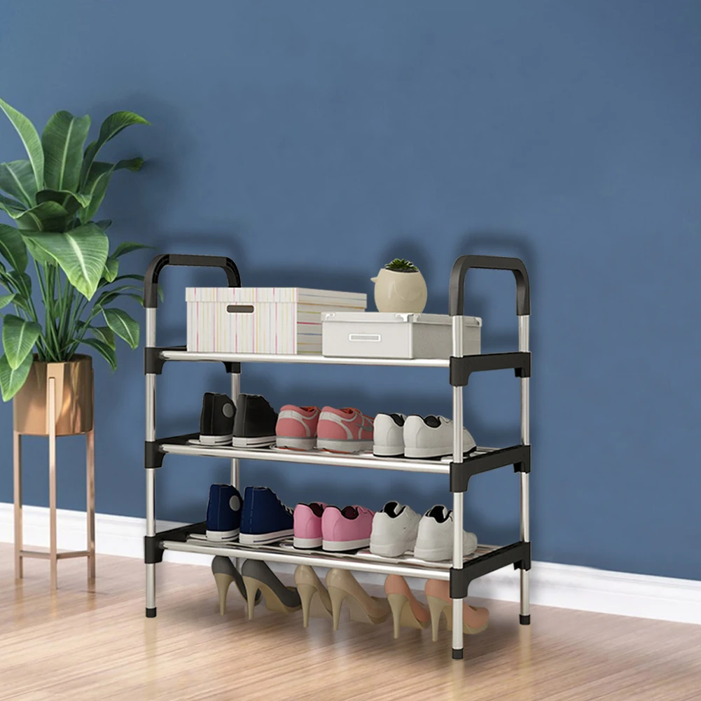 Shoe Rack Organizer Stackable Space Saving Shoe Shelf Storage Furniture Organizer Shelf