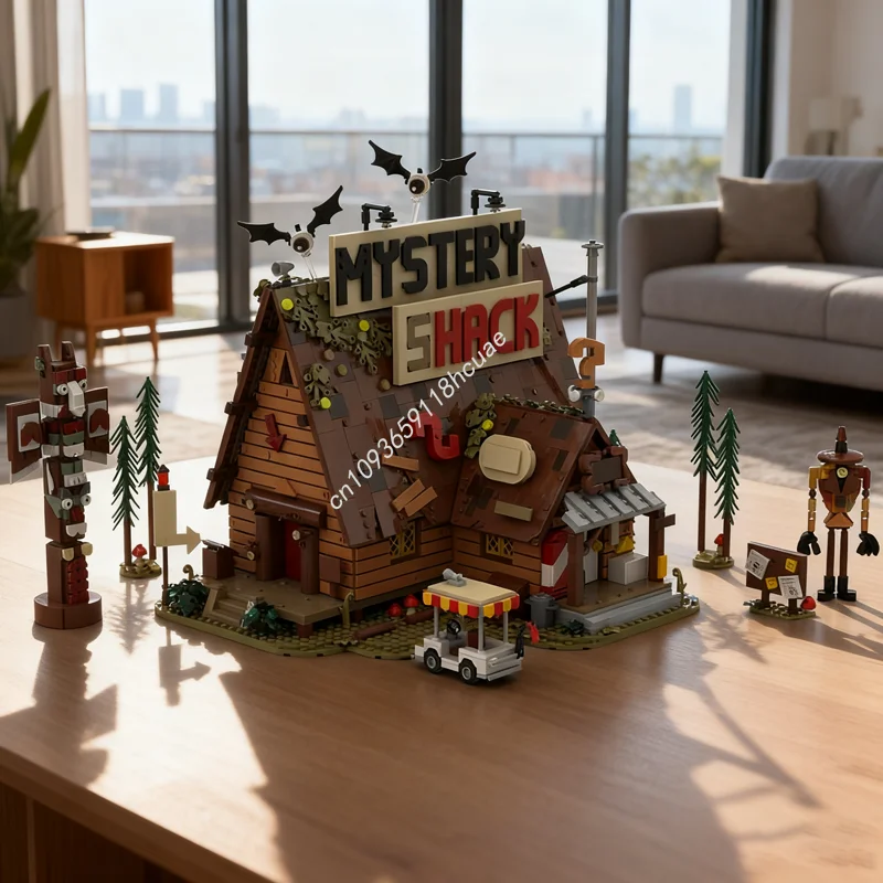 

3874pcs MOC The Mystery Shack Disneienyed Model Building Blocks Assemble DIY Creative Idea Christmas Gift Education Toys Brick