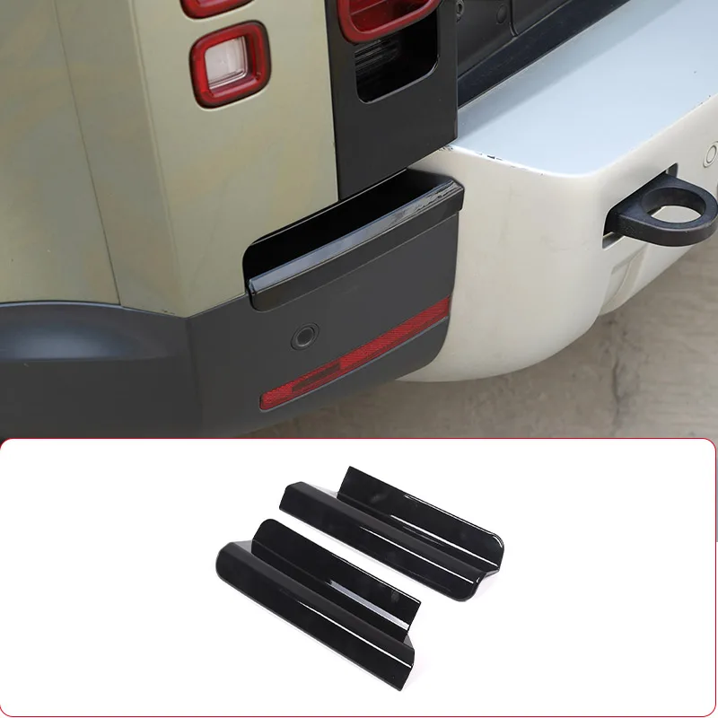 

For Land Rover Defender 90 110 2020-2023 ABS Black Car Rear Bumper Tail Lamp Lower Trim Strip Sticker Car Retrofit Accessories