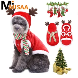 Warm Stylish Adorable Cute Christmas Pet Attire Festive Trendy Pet Outfit Festive Pet Apparel For Winter Christmas Costume Cozy