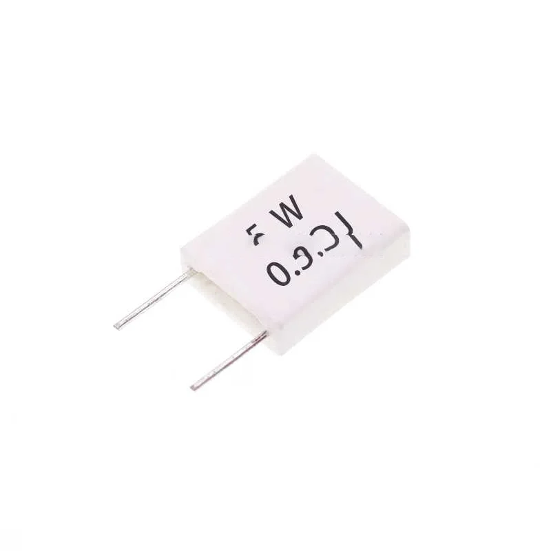 5W non-inductive ceramic cement resistor: 0.01/0.015/0.02/0.22/0.25/0.33/0.47/0.5R