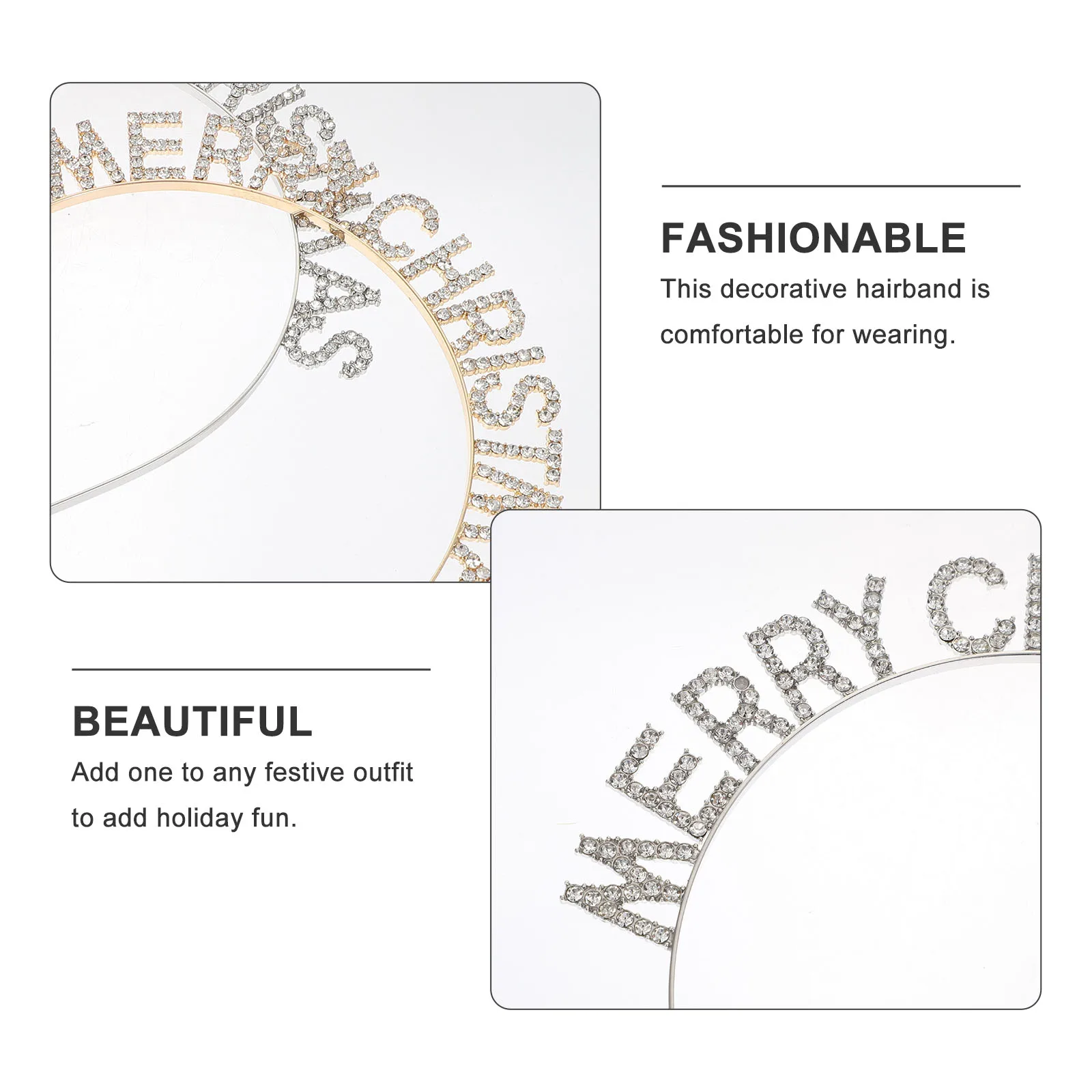 

2 шт., повязка на голову со стразами, повязки на голову с буквами, праздничный рождественский декор, декоративный сплав Grace для детей