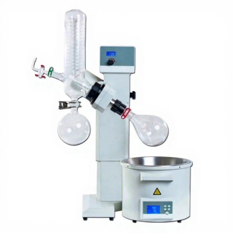 Electric Motor Distillation Equipment Double Condenser 50L Rotary Evaporator with Large LCD Display Screen