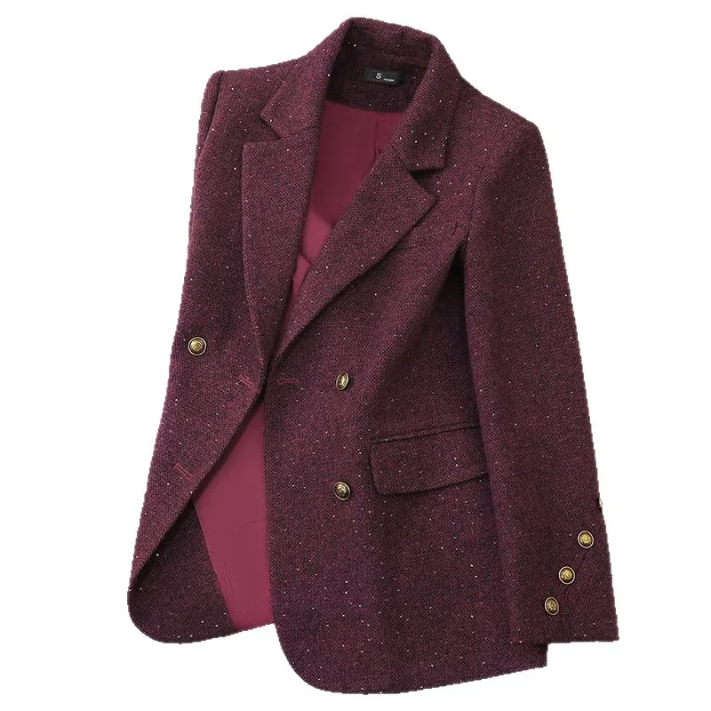 

Элегантный однобортный приталенный пиджак в корейском стиле для женщин, весна-осень, деловой повседневный костюм