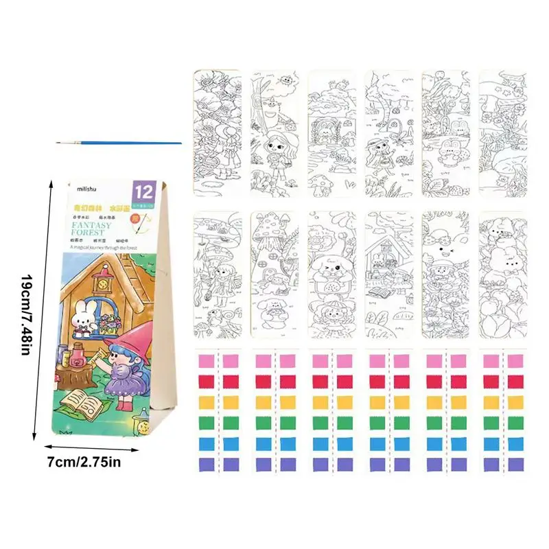 Färbung Lesezeichen Färbung Lesezeichen Tags Graffiti Bild Färbung Zeichnung Spielzeug Spaß kreative Aktivität für Jungen Mädchen