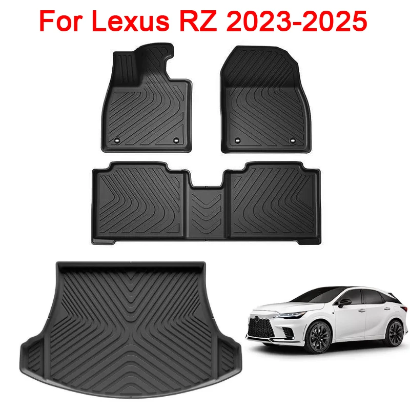 الحصير سيارة لكزس RZ 2023 2024 2025 EV اليد اليسرى محرك TPE البضائع بطانة فرش داخلي للسيارات والشاحنات مقاوم للماء عدم الانزلاق منصات القدم RHD #1