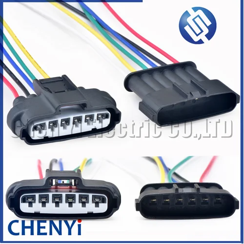 Conector impermeable automático de 6 pines, Pedal de acelerador TPS, enchufe del Sensor de acelerador 7283-1968-30 90980-11858 para Toyota Mitsubishi