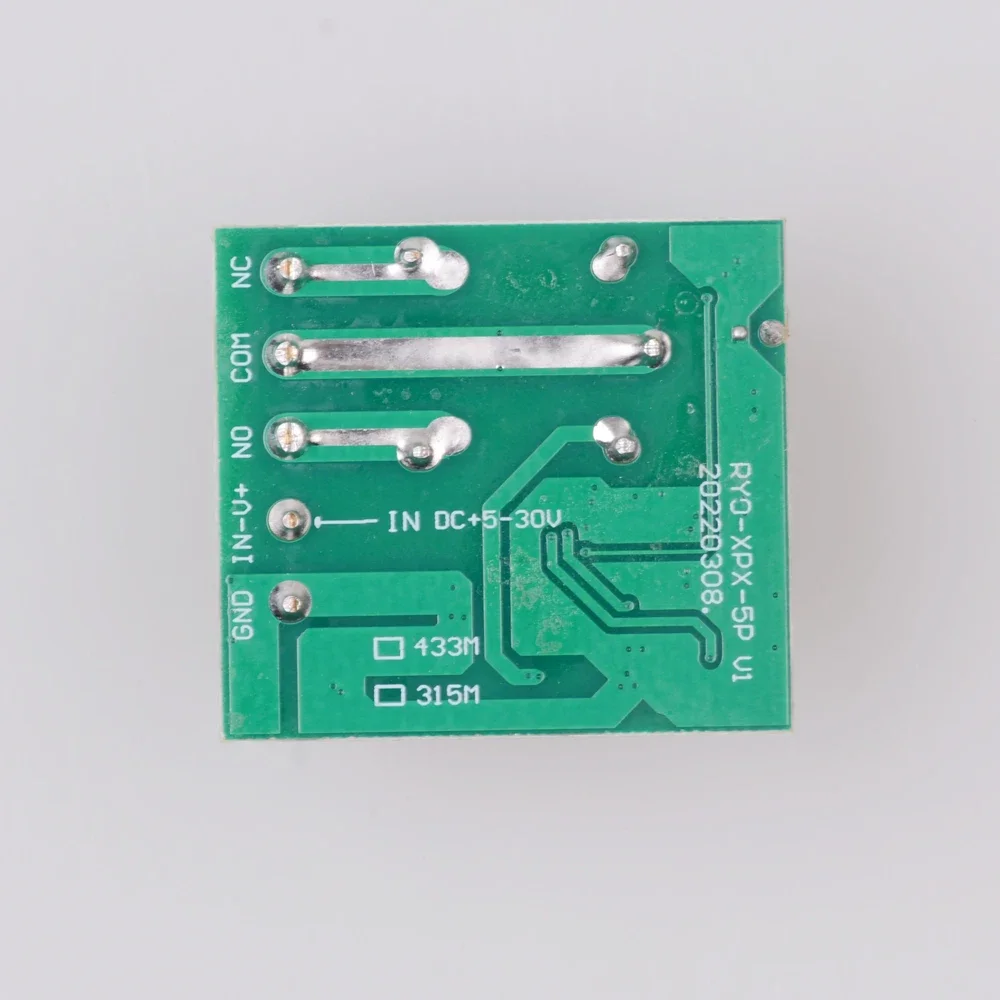 Imagem -02 - Relé de Controle Remoto sem Fio Módulo Receptor 1ch para Porta Led Fechadura Eletromagnética Faça Você Mesmo dc 530v 5v 12v 24v 433mhz rf