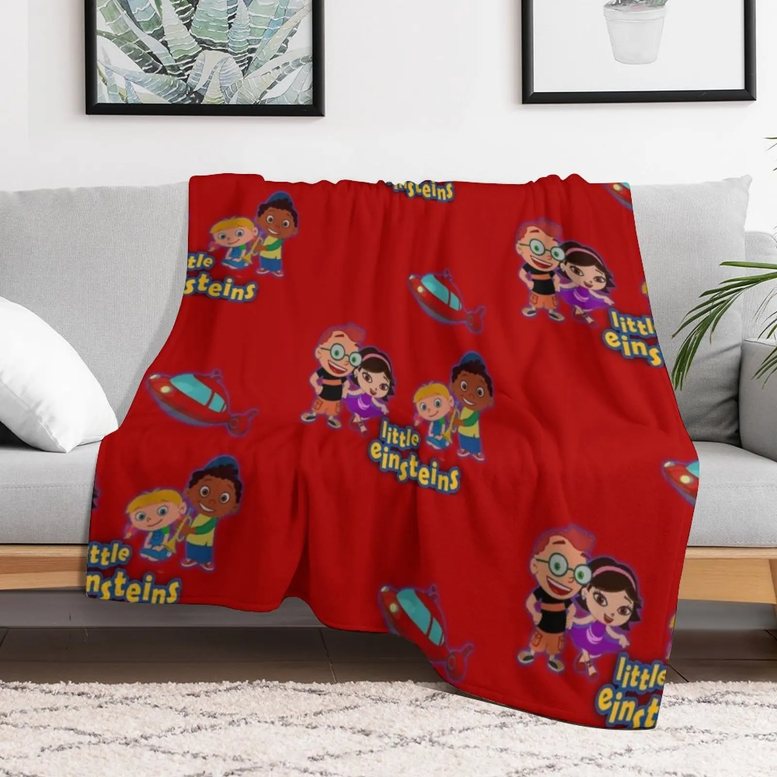 little einsteins appreciation Throw Blanket Comforter bed plaid Blankets