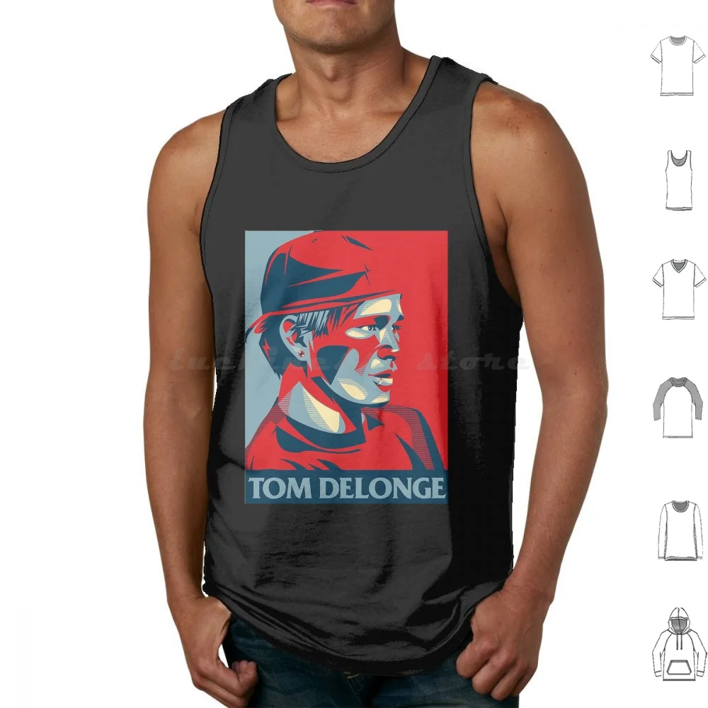 Tom Delonge Tank Tops Print Cotton Blink 182 Punk Music Blink Pop Punk Band Lyrics Emo Emo Lyrics 182 Blink182 Blink 182