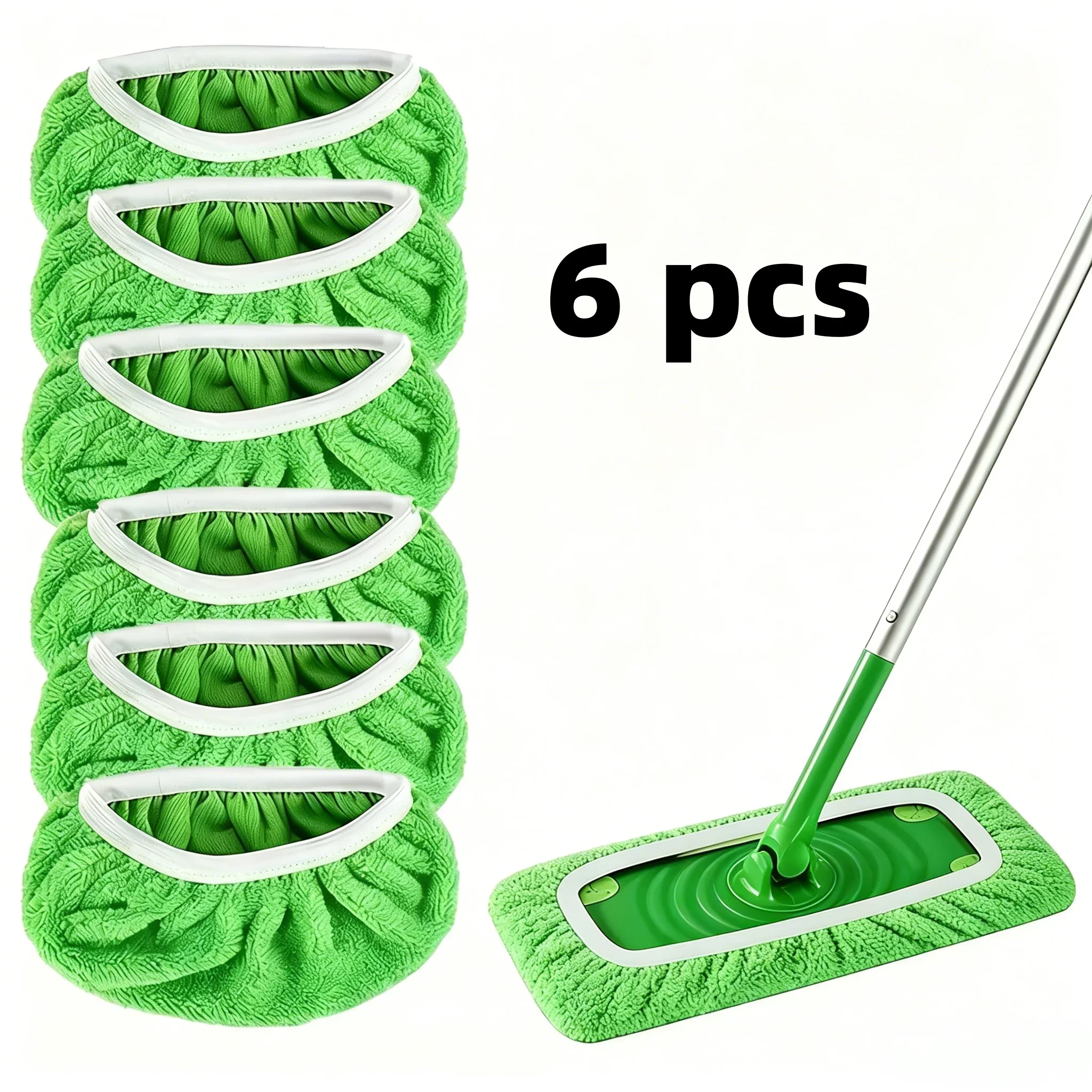 

Washable Reusable Mop Covers Compatible with Swiffer Sweeper Microfiber Flat Mop Replacement Pads Floor Cleaning Accessories