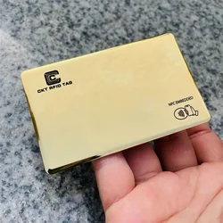 Producto personalizado, tarjeta de lujo chapada en oro de 24K, metal de acero inoxidable, NFC, RFID para tarjetas VIP/de visita, tarjeta dorada