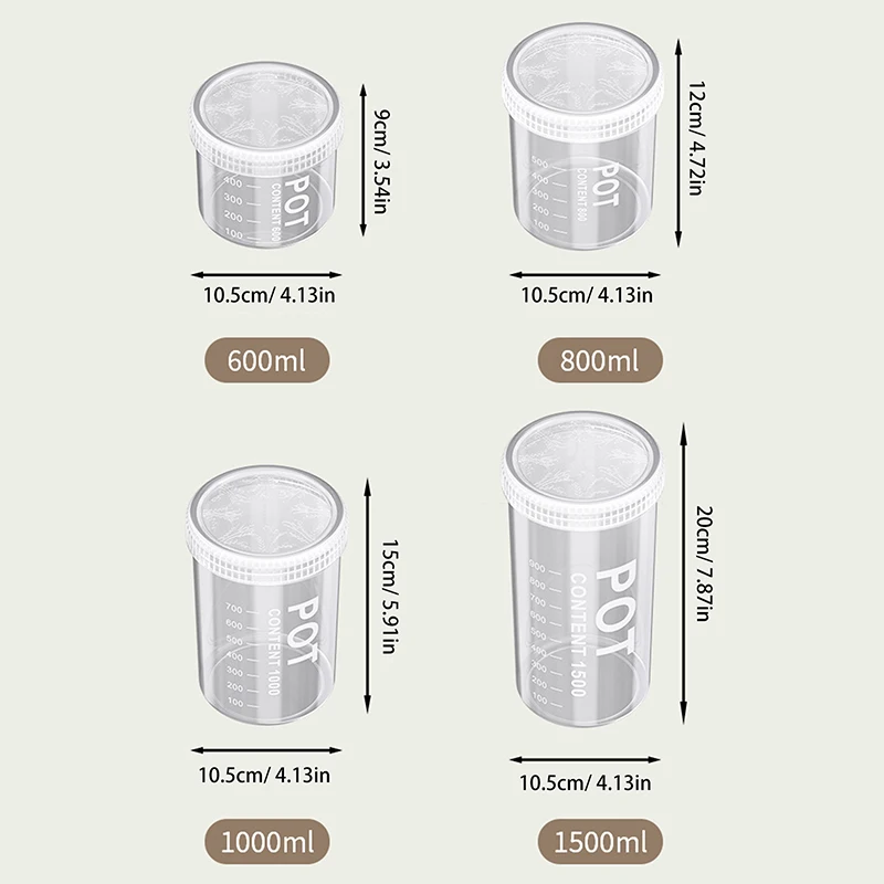 Kitchen Grains Sealed Container Transparent Snack Storage Container Anti-Moisture Cereals And Grains Sealed Storage Barrel Box