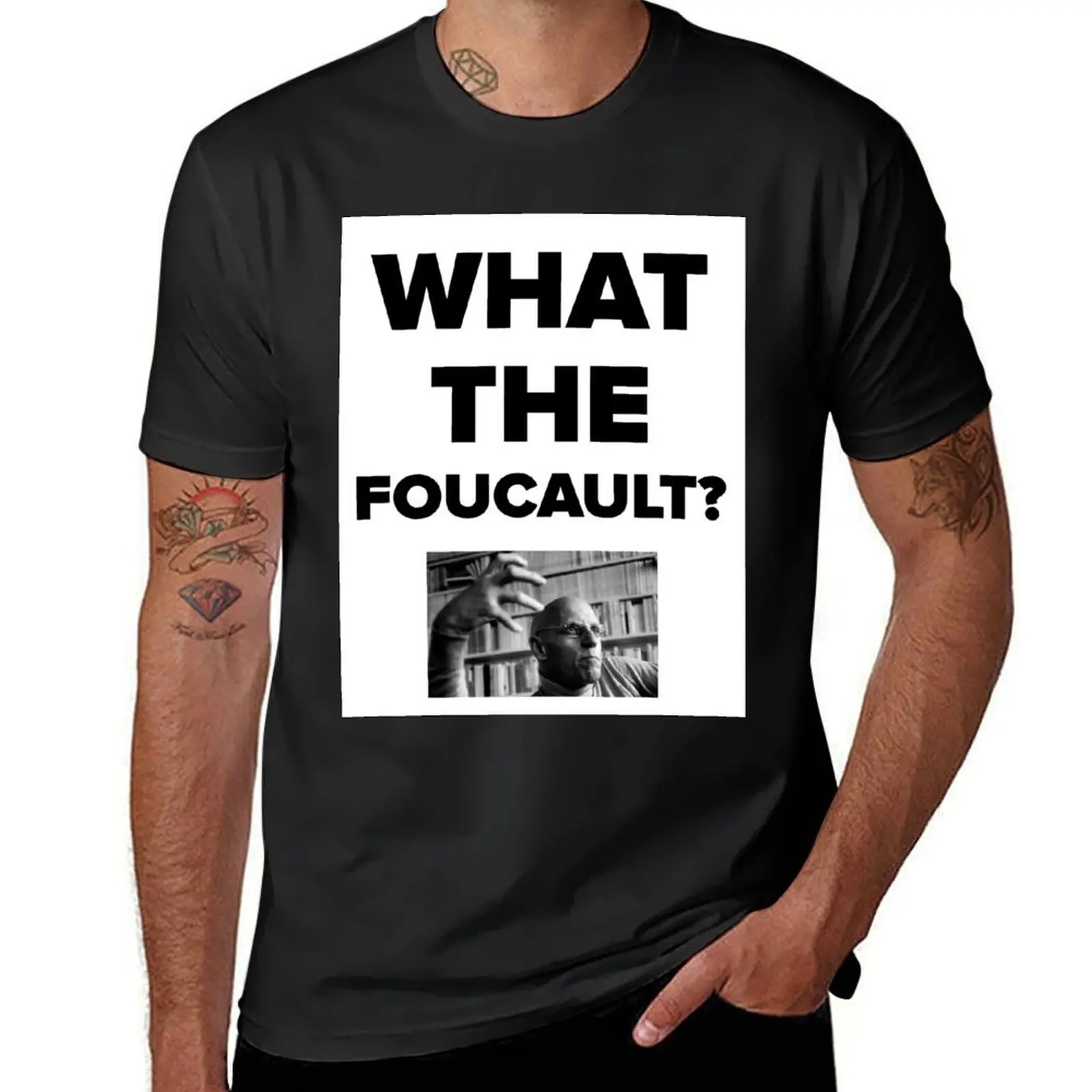 What the Foucault? T-Shirt oversized blacks plus sizes korean fashion oversized t shirts for men