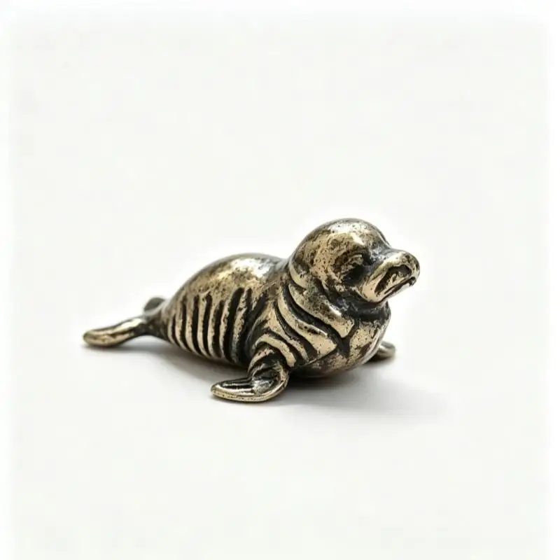 Vintage Animals Little Seal Statue Ornament Perfect For Home Office Desktop Decoration Gifts