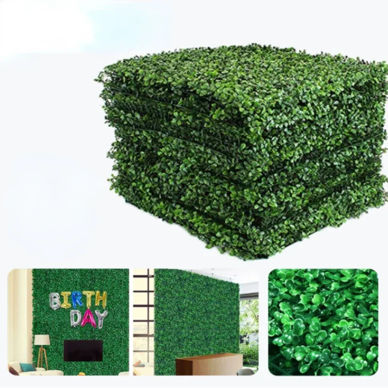 Artificial Plants Grass Wall Backdrop Decoration Boxwood Hedge Panels for Indoor Outdoor Home Garden Balcony Decor Wedding Party