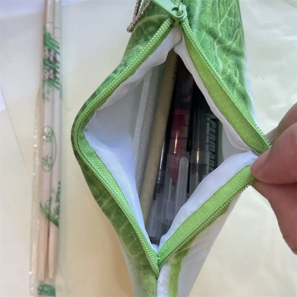 Creative Vegetable Pencil Case Simulated Food Cabbage Pencil Bag Large-capacity Carrot Stationery Storage Bag Office School