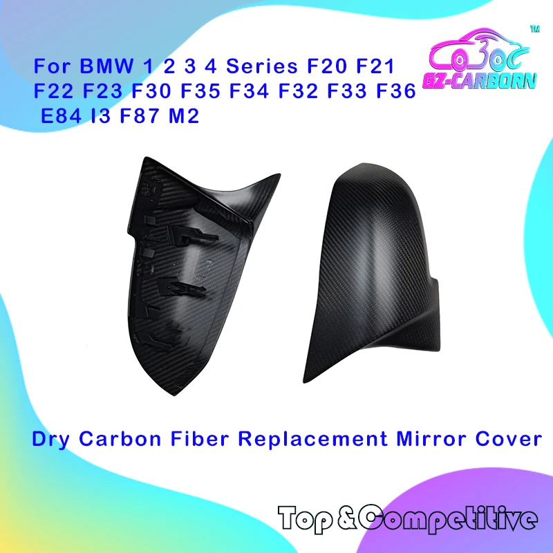 

Mirror Cover For BMW 1 2 3 4 X Series F20 F21 F22 F23 F30 F35 F34 F32 F33 F36 E84 I3 F87 M2 OX Horn Style ABS/Real Carbon Fiber