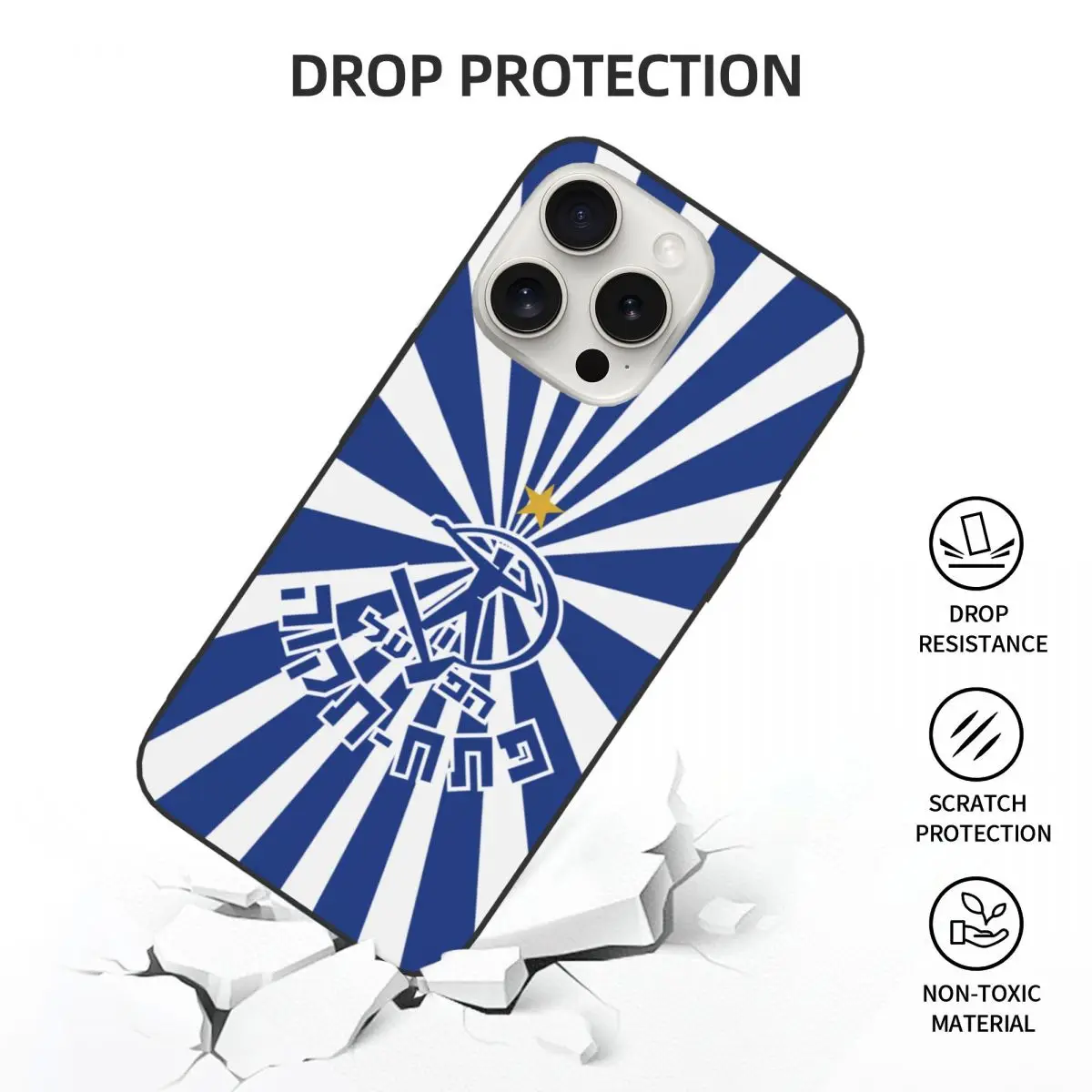 Чехол Hapoel Petah Tikva для iPhone 15 14 13 Pro Max Mini Plus, Мягкий Силиконовый противоударный чехол