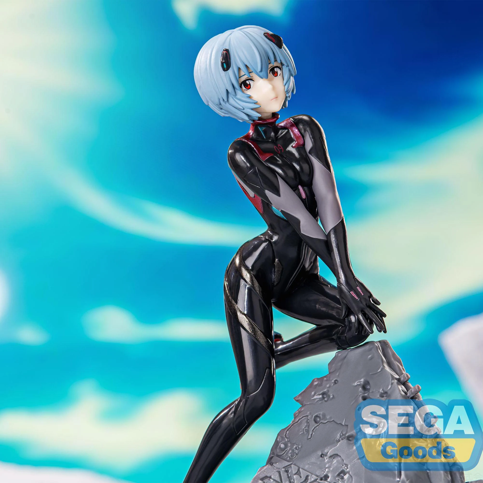 

JP In-Stock SEGA Evangelion 3.0+1.0 Thrice Upon a Time Rei Ayanami Prize Figure,SEGA Logo, Senior Collectors/Character Display