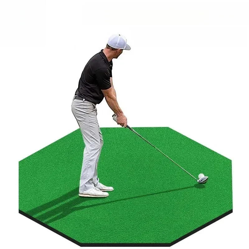 Swing Practice Nylon Grass Octagon Golf Mat