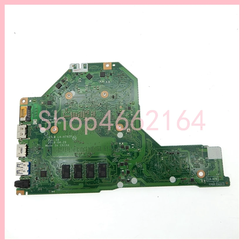 LA-H792P With i3 i5 i7-8th 10th Gen CPU 0GB/4GB-RAM Notebook Mainboard For Acer Aspire A315-54 Laptop Motherboard 100% Tested OK