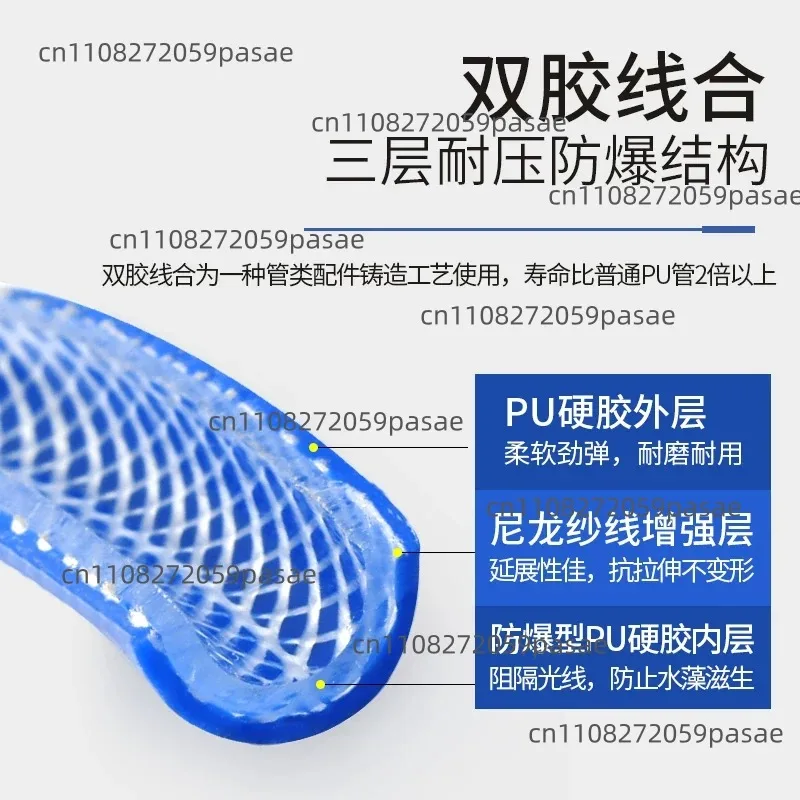 9M Automotive Mini Air Hose Reel Pneumatic PU Tube OD 8MM ID 5MM Automatic Retractable Reel Telescopic Drum Hose PU8*5