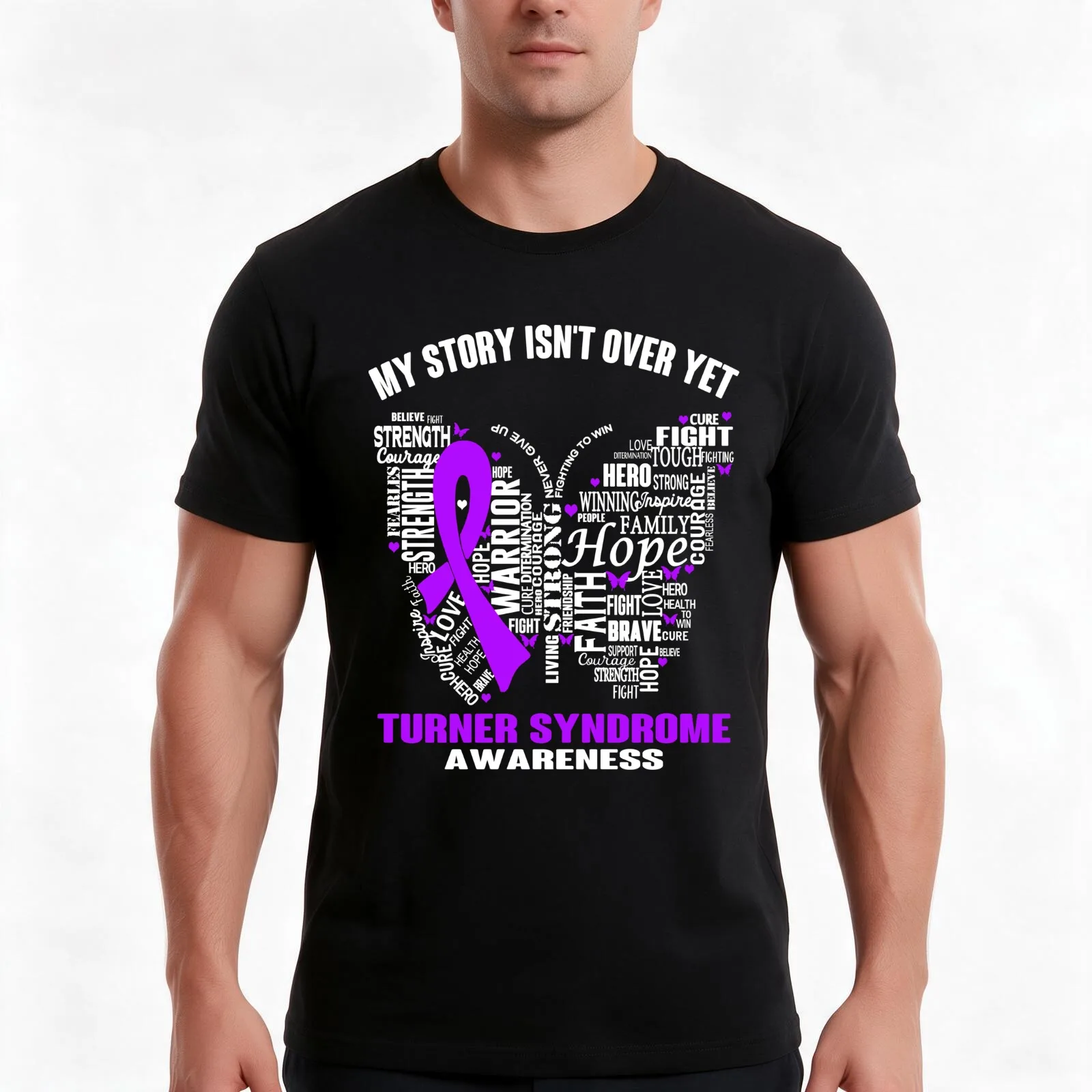 My Story Isn't Over Yet Turner Syndrome Awareness T-Shirt Summer Casual Cotton Tee Oversized Streetwear Tops Unisex Men Women