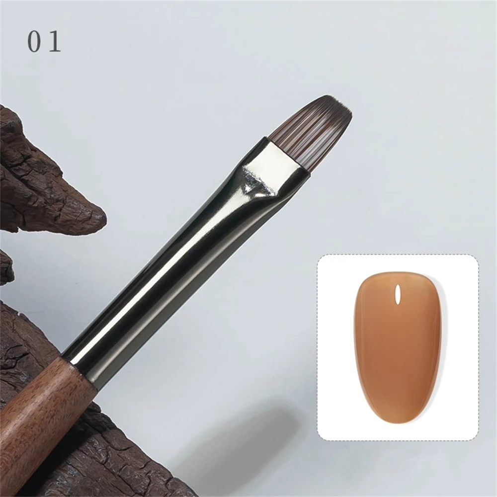 1 cepillo profesional para uñas con mango de madera delineador para decoración de uñas pluma de dibujo suministros de manicura herramientas accesorios herramientas de manicura DIY