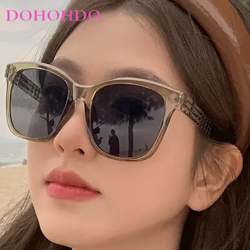 

Retro Big Square Frame Trendy Women's Sunglasses Brand Designer Men Sunglass Driving Traveling Outdoor Punk Shades UV400 Lentes