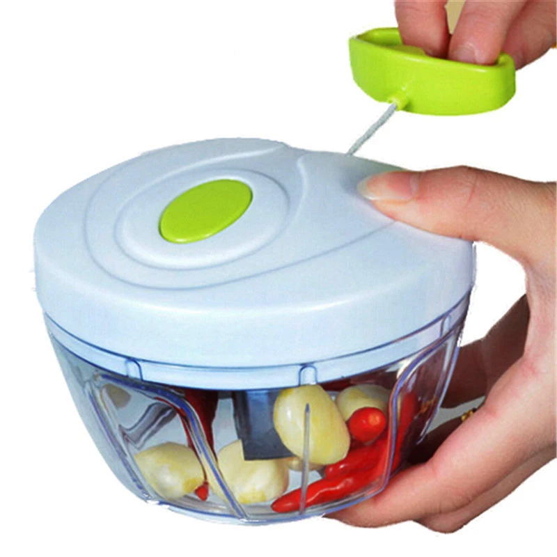 

Mini Multifunction Stainless Steel Food Chopper Vegetable Slicer Sauce Blender Handheld Garlic Crusher and Onion Grinder