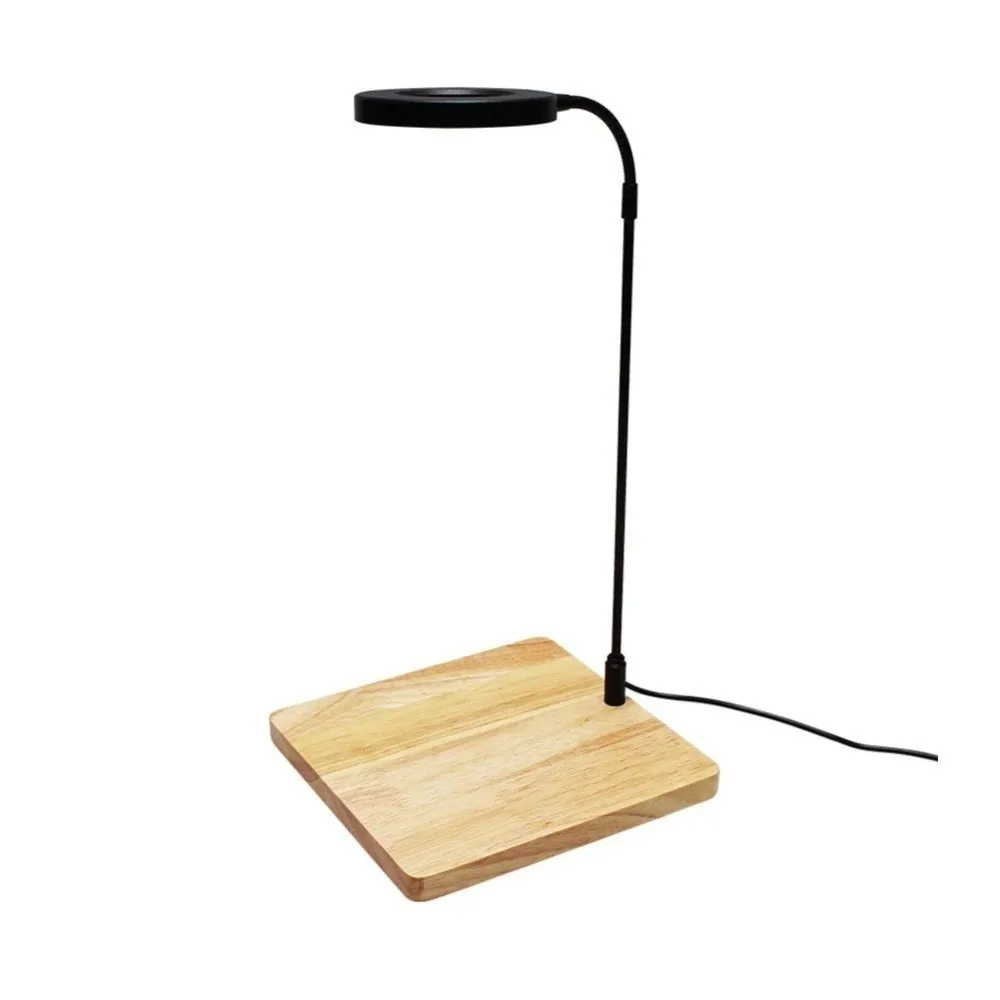 

10 Вт светодиодная лампа для аквариума с деревянной доской, выдвижная высота, ландшафтное освещение для аквариума, энергосберегающий водонепроницаемый светильник для роста растений