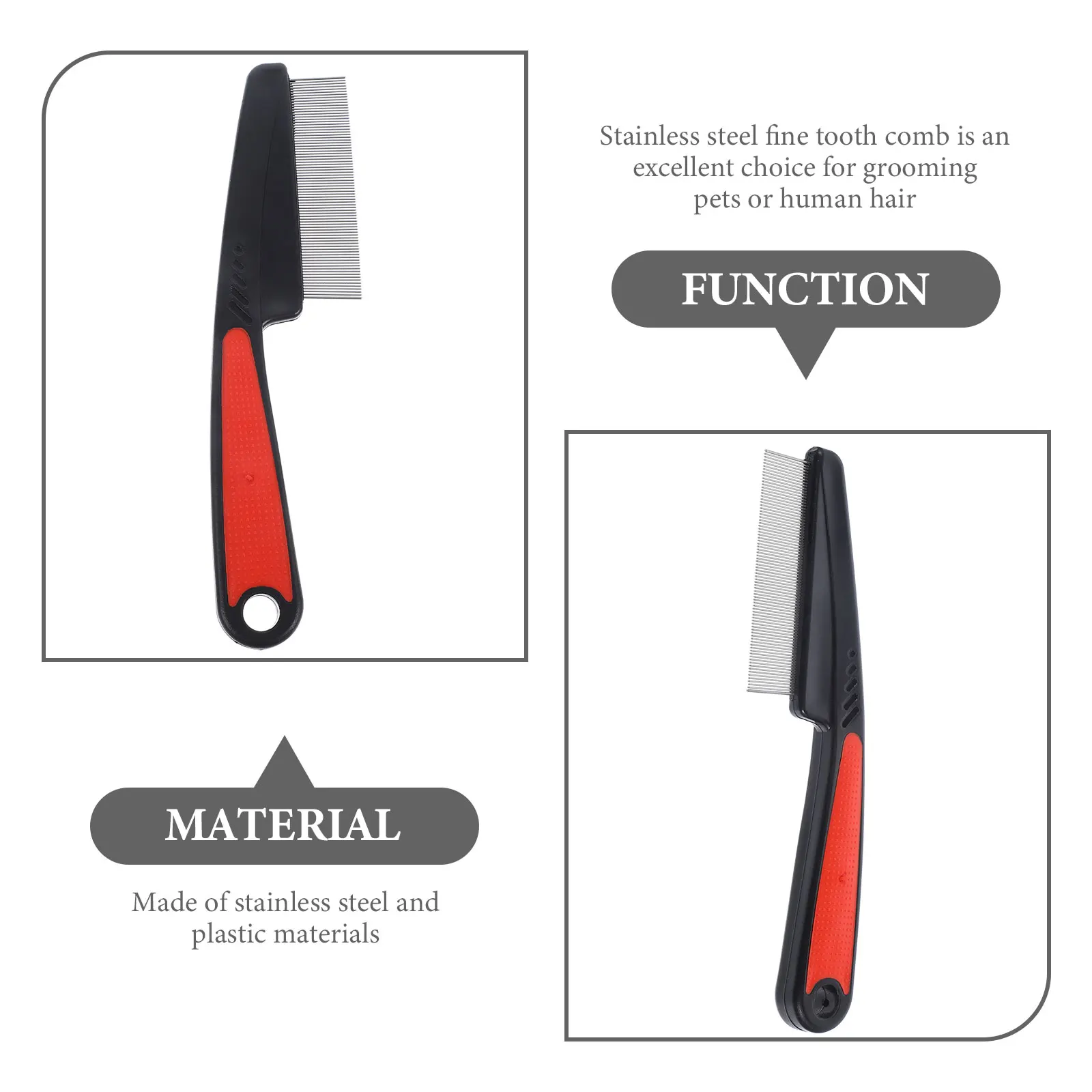 

Fine Tooth Comb for Men Toothed Metal Dandruff Hair Combs Teasing Small Children Scalp