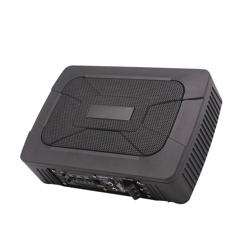 600W HIFI Slim Under-Seat Super Bass Car Subwoofer Powered Car Speaker Subwoofer Amplifier Speaker Audio Processor Music Player