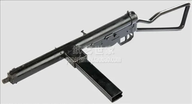 3D Paper Model Sten Submachine Gun 1:1 Firearms War II Handmade Puzzle Toy