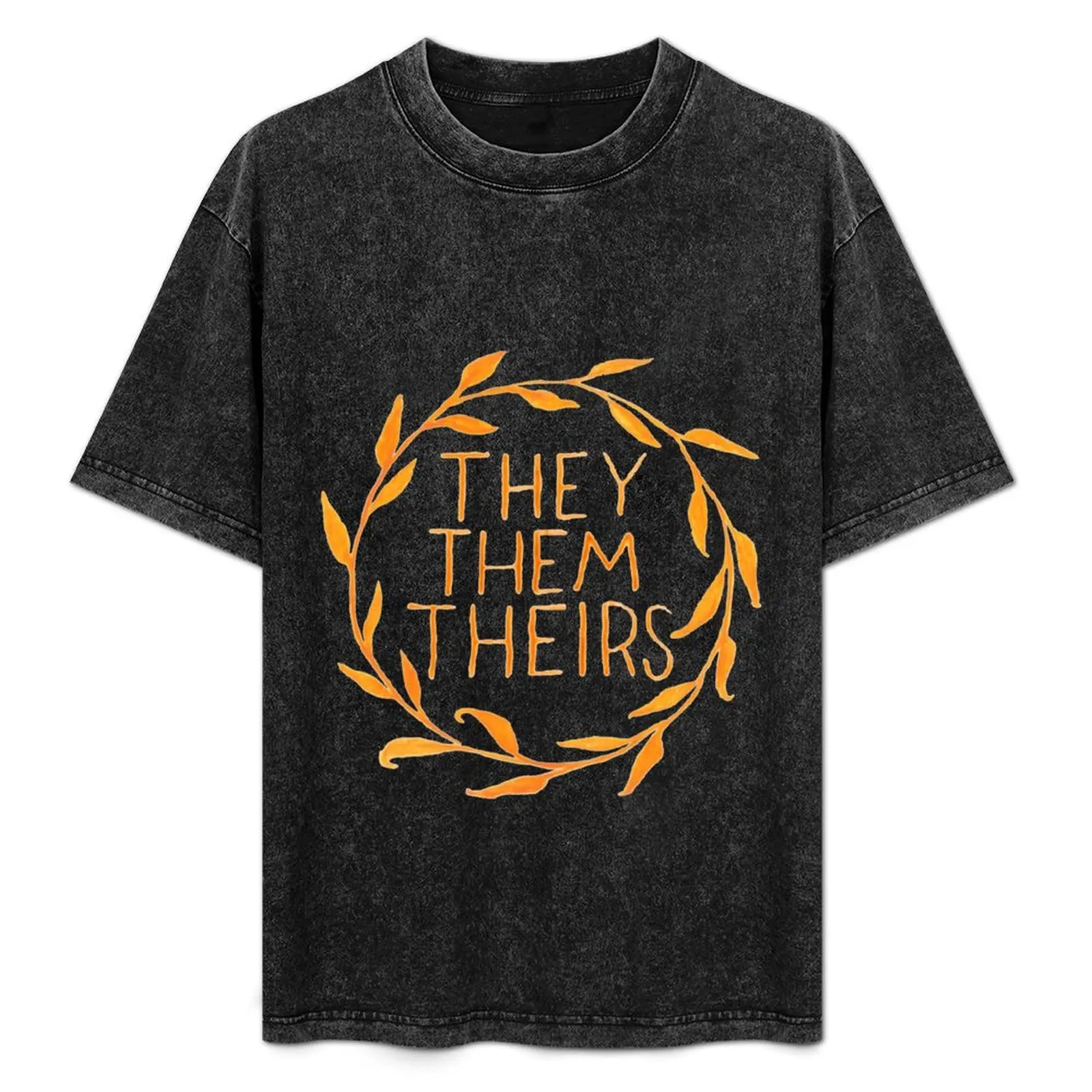 

They Series-Orange T-Shirt Thanksgiving Casual Tee
