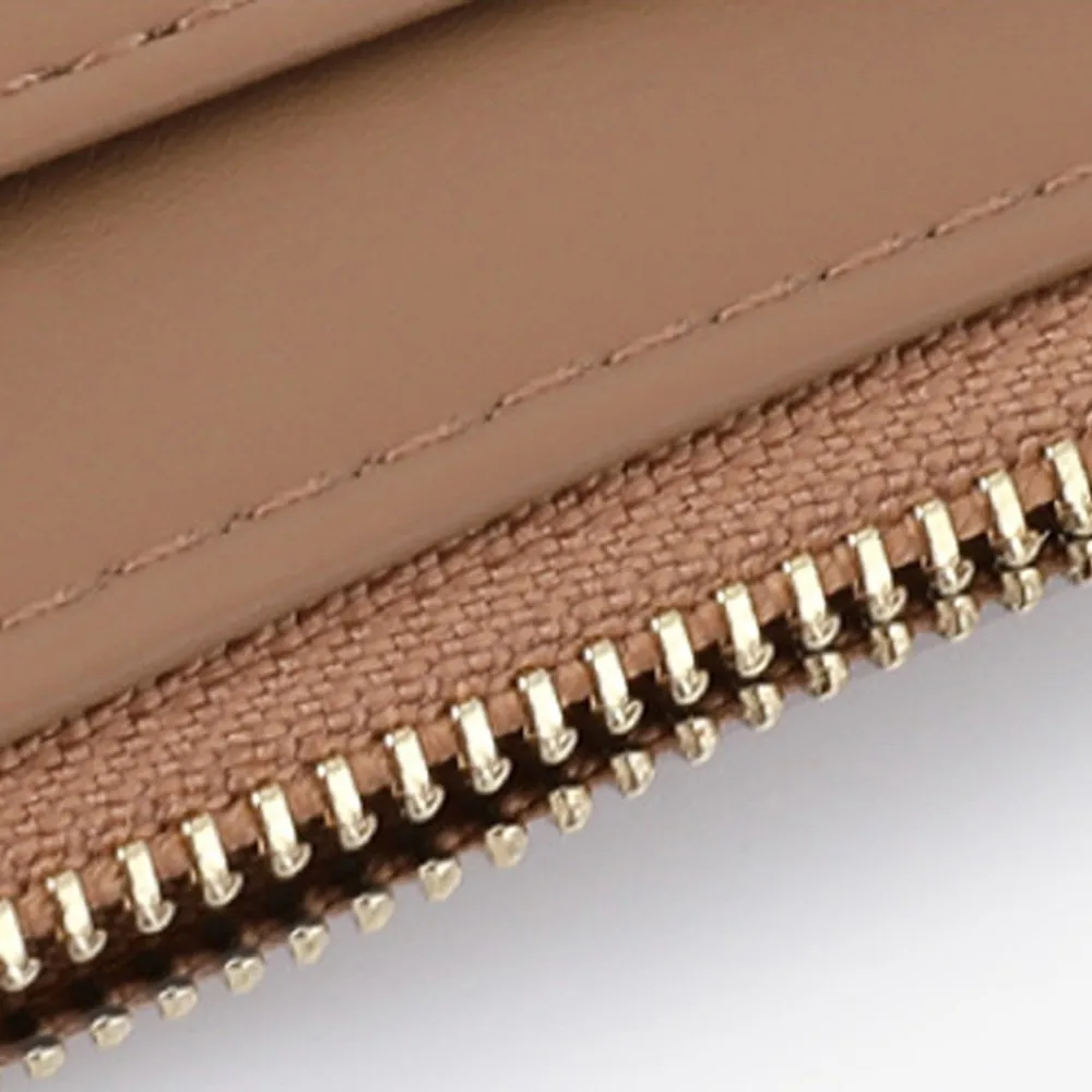 بسيطة مع سلسلة المفاتيح معلقة حافظة للبطاقات بولي Leather الجلود متعددة الوظائف جيب محفظة نسائية للعملات المعدنية مقاوم للماء رقيقة متعددة بطاقة المحفظة الهدايا