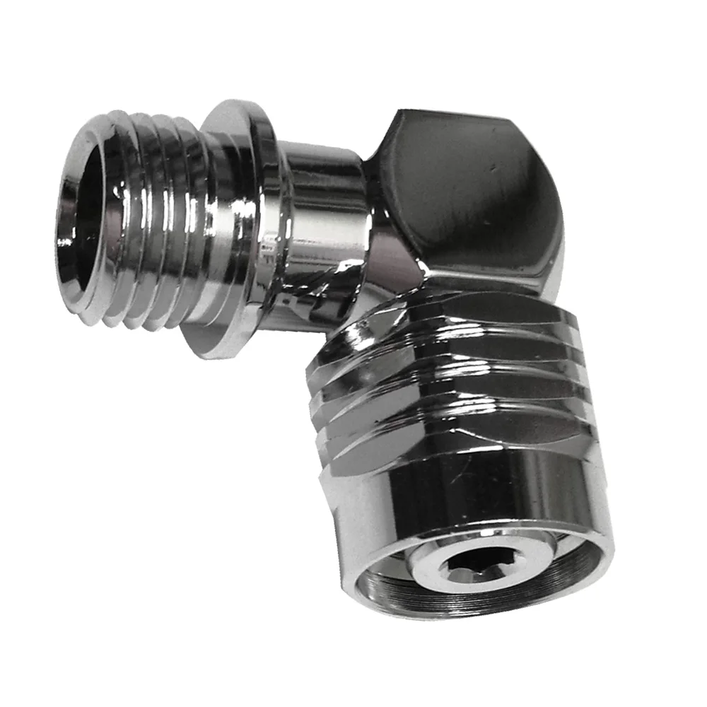 90 110 degrees 2nd stage hose swivel adaptor 9/16-18 UNF-2B to 9/16-18 UNF-2A LP