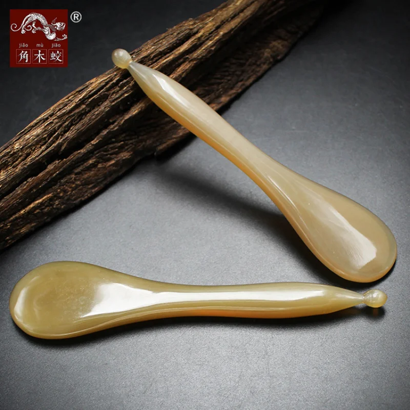 Horned Yak Horn Acupoint Stick, Thickened Beauty Massage Tool