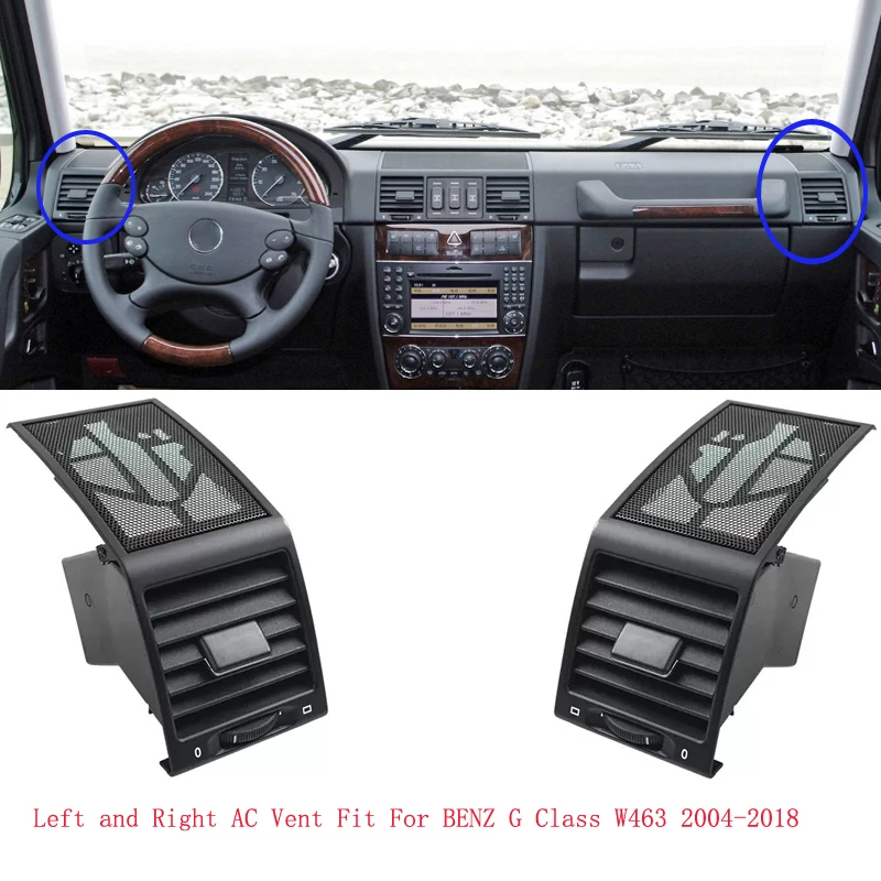 HUIYAN Car Front Side Dashboard Panel Air Vent Outlet Assembly 4636807408 For Mercedes-Benz G Class W463 2004-2018