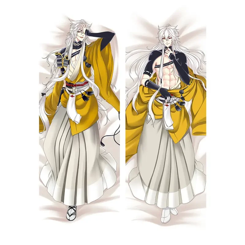 60x180cm Anime Game Pillow Covers Sexy Men Pillowcase 3D Double-sided Bedding Hugging Body Pillowcase