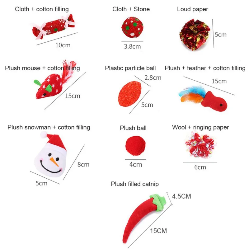مجموعة دمية عصا كرة تخزين عيد الميلاد ، لعبة مقاومة للعض ، هدايا حيوانات أليفة تفاعلية ، هريرة ، مضحك ، قطة ، كلب #4