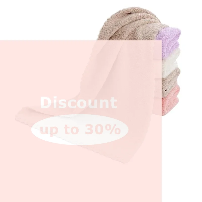 [1pc Coral Fleece Bath Towel Super Absorbent Soft Fluffy Lint Free For Bathroom Gym Travel Home Use 35x75cm ]