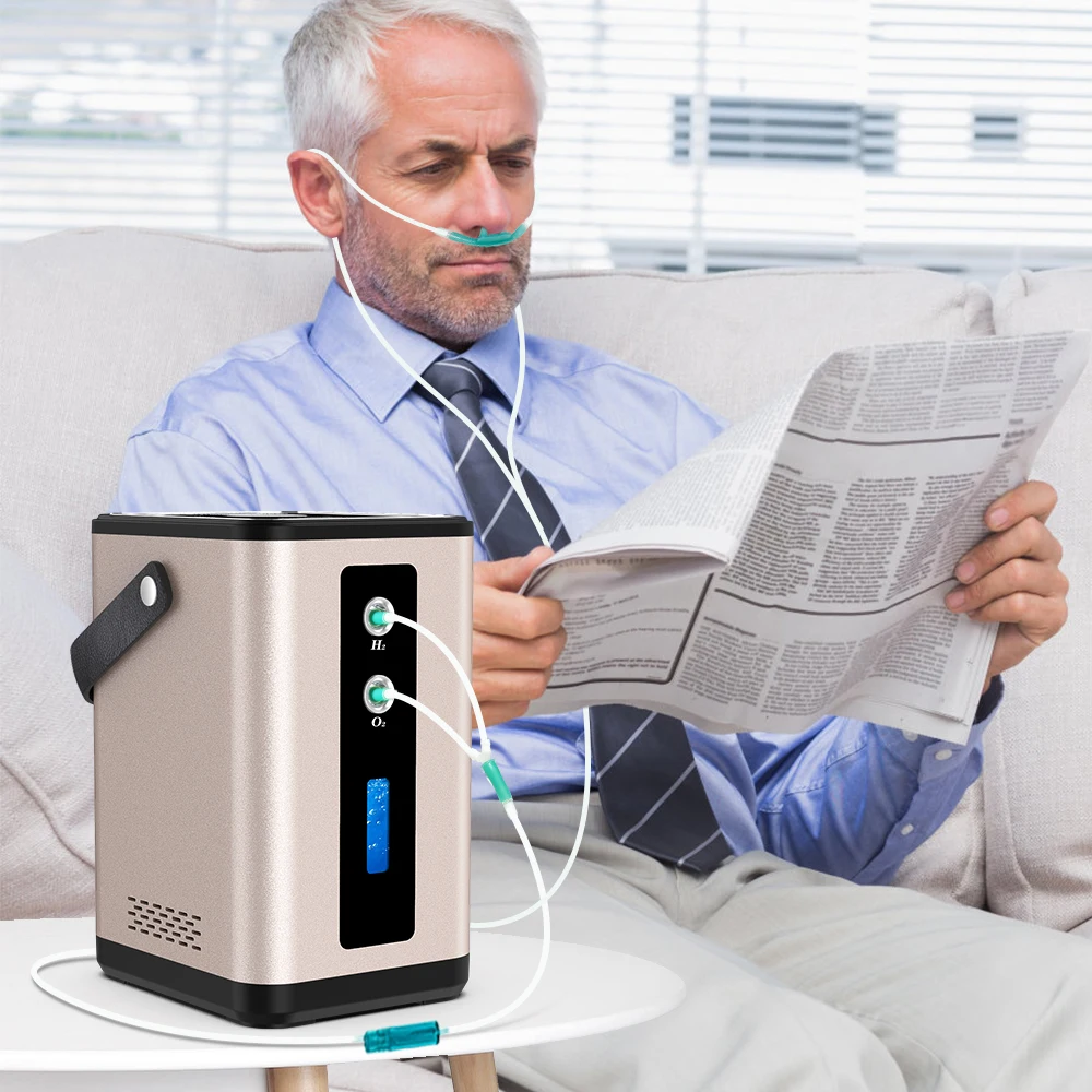 Suyzeko Balancing hormones hydrogen breathing pem electrolyzer hydrogen generator h2 inhalation machine 450ml