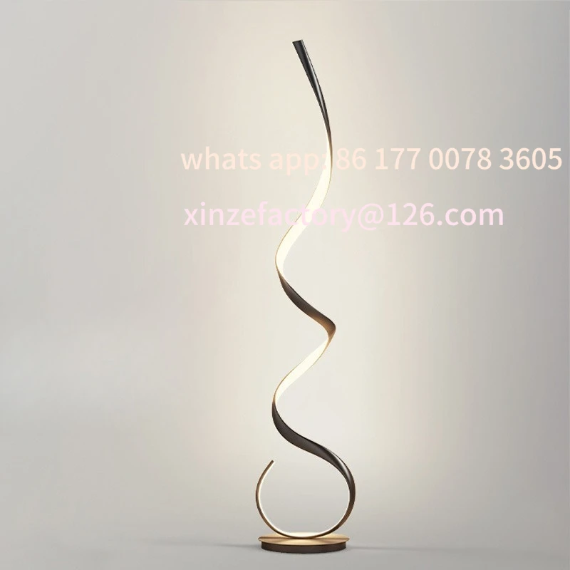 

Customizable floor lamp minimalist living room sofa next to the corner wave atmosphere line light full spectrum