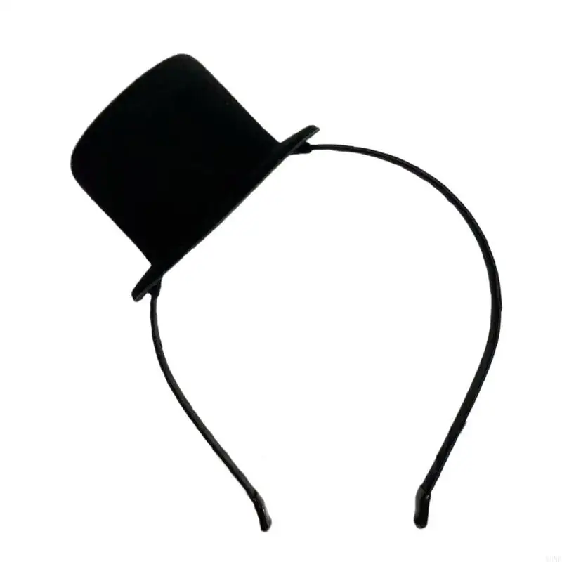 Y3NE Adult Mini Top Hat Headband Fascinator Teas Party Headpiece for Womens Gatsby Party Costume Accessories Top Hat Headpiece