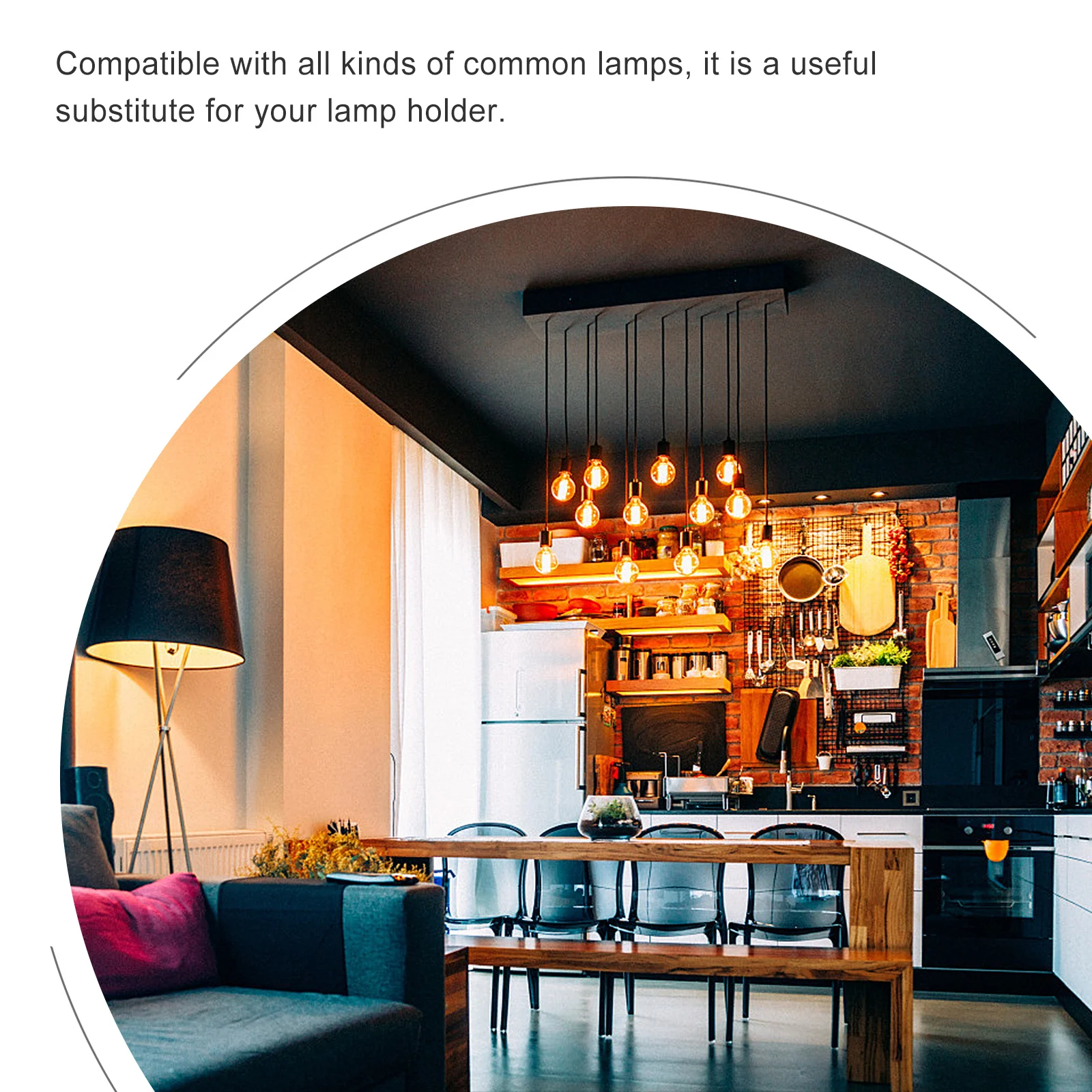 

5 pcs E26 Pendant Light Socket Lamp Holder Retro Bakelite Switch For Home Decor Lighting Fixture Replacement Parts