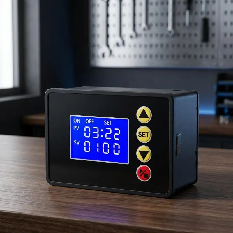 LCD Digital Timer Delay Switch Relay Easy to Program Microcomputer Controller for DIY Smart Home Lighting Timing System
