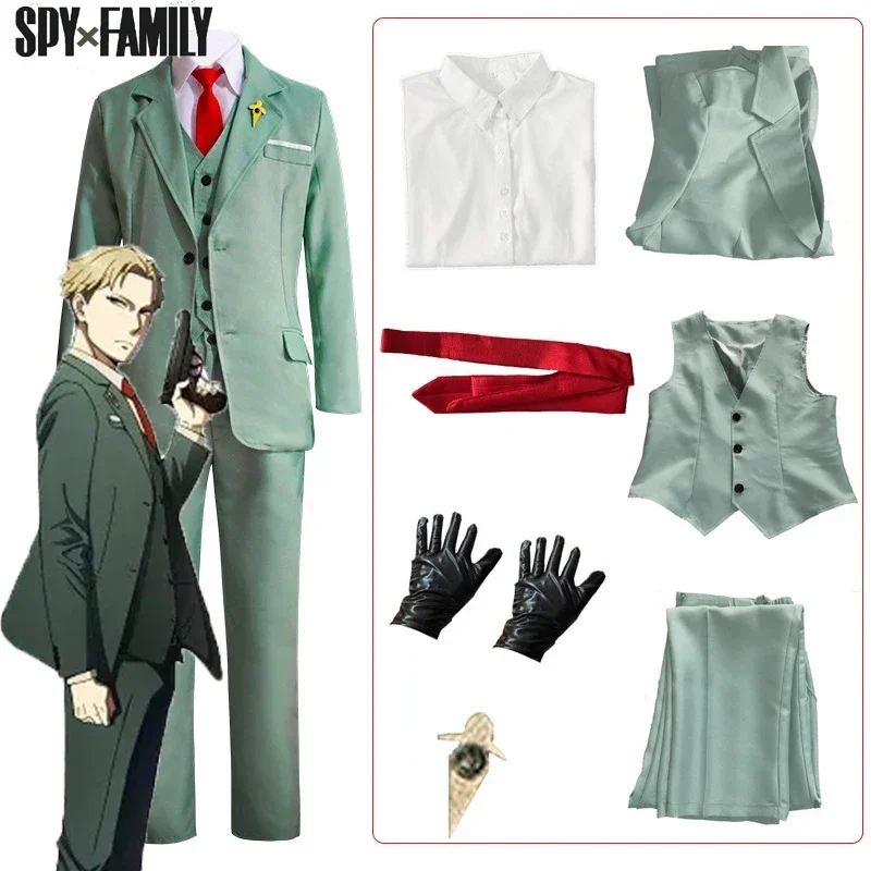 

Loid Forger Cosplay Anime Spy X Family Loid Forger Cosplay Costume Twilight Suit Wig Full Sets Halloween Killer Costumes for Men