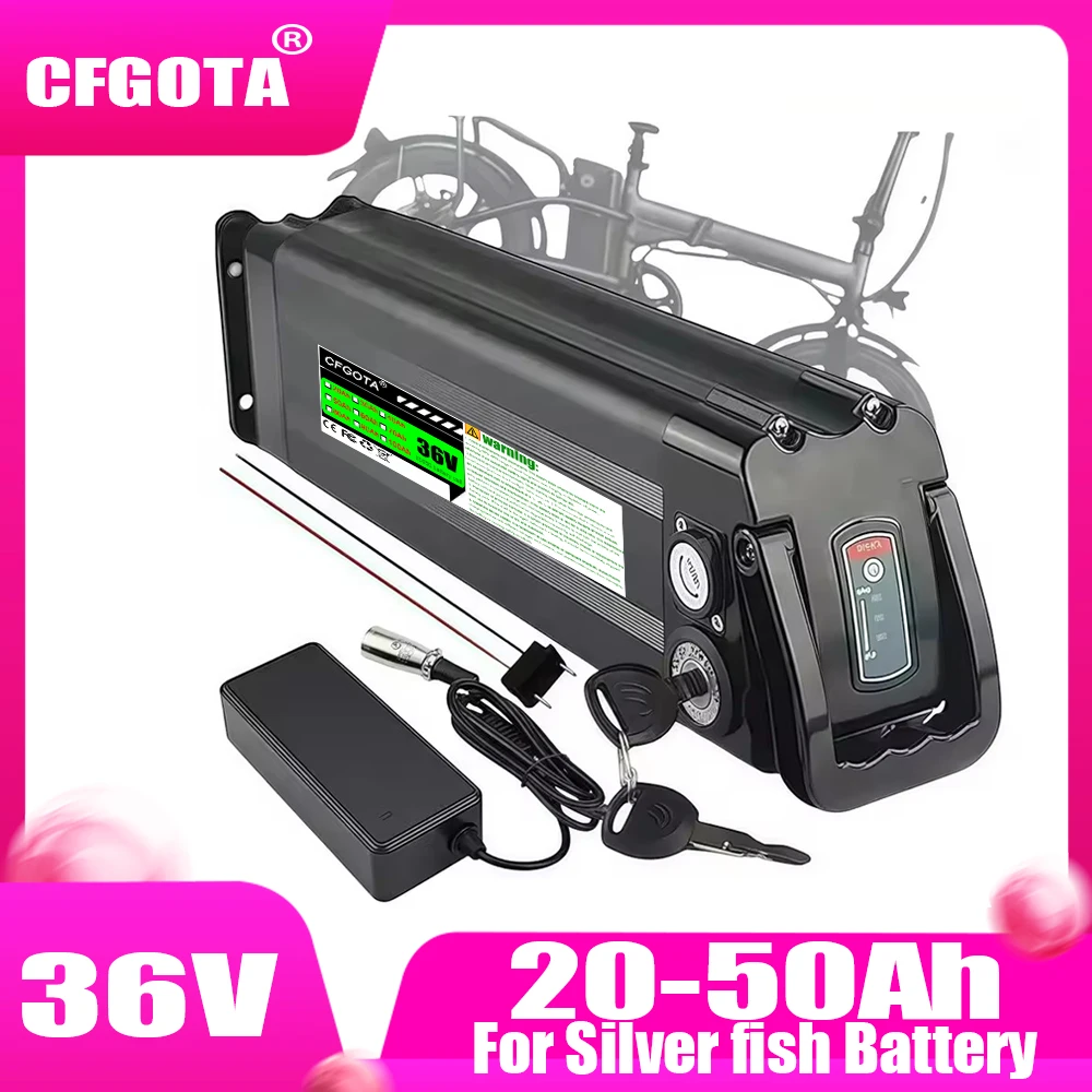 

For Silver Fish lithium battery pack, 36V 20Ah-50Ah, with charger, compatible with 250W-1000W motors